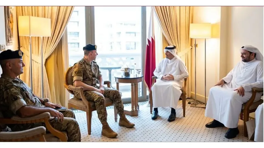 رئيس مجلس الوزراء القطري استقبل هيكل واكد استمرار الدعم للجيش